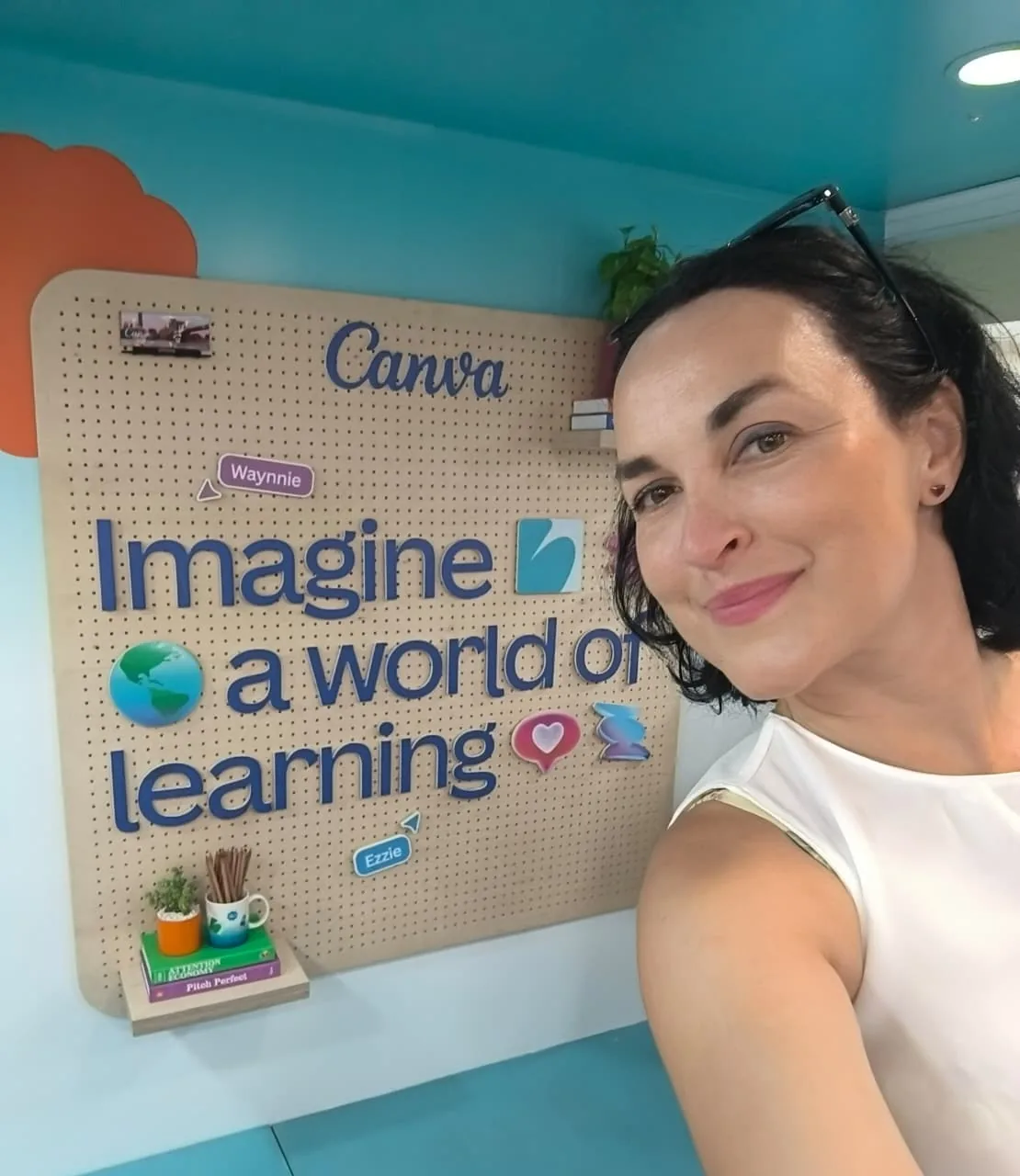 Carmen Gerea en las oficinas de Canva